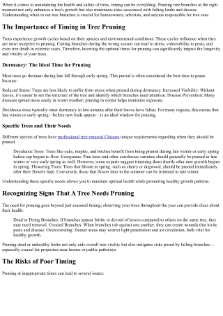 Best Time To Cut Tree Branches For Optimal Health And Safety.