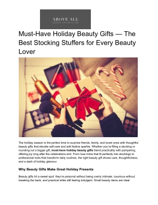 Must-Have Holiday Beauty Gifts — The Best Stocking Stuffers for Every Beauty Lover