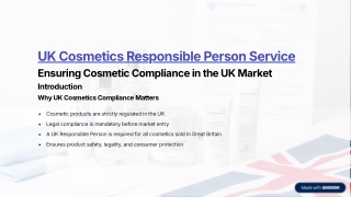 UK Cosmetics Responsible Person Service