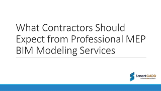 What Contractors Should Expect from Professional MEP BIM Modeling Services