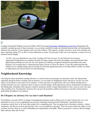 How To Choose The Best Vehicle Crash Attorney