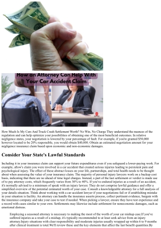 Accident Negotiation Calculator 2024 What Is My Instance Well Worth?