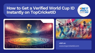 How to Get a Verified World Cup ID Instantly on TopCricketID