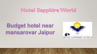Budget hotel near mansarovar Jaipur (1)