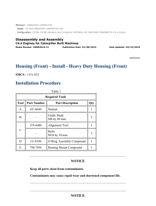 Caterpillar Cat CS76B Vibratory Soil Compactor (Prefix CB7) Service Repair Manual Instant Download (CB700001 and up)