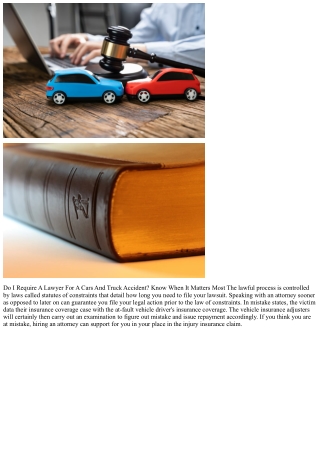 Why You Must Work With A Car Accident Legal Representative