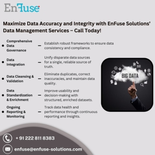 Data Accuracy & Integrity with EnFuse Solutions’ Data Management Services