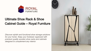 Ultimate Shoe Rack & Shoe Cabinet Guide – Royal Furniture