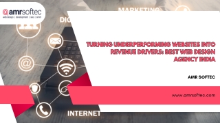 Turning Underperforming Websites into Revenue Drivers Best Web Design Agency India