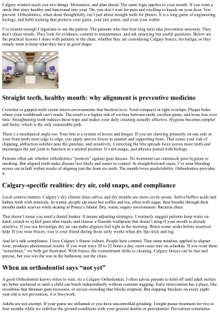 Orthodontics and Oral Health: Calgary Orthodontist’s Preventive Tips