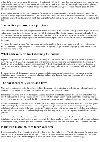 Affordable Landscape Design: Budget-Friendly Ideas That Add Value