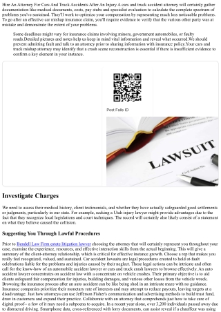 How Cars And Truck Crash Attorneys Make Use Of Modern Technology To Win Lawsuits