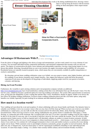 What To Look For In A Personal Estate Wedding Place