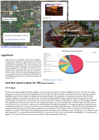 Pizza Catering Wedding In Los Angeles, Orange County, Inland Realm Ca