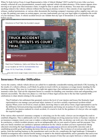 Do I Need An Attorney For An Automobile Accident?