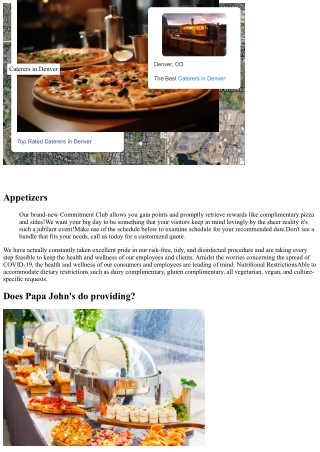 Pizza Wedding Catering For Parties And Events