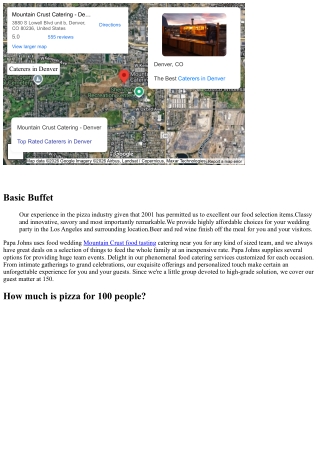 Pizza Providing Wedding Event In Los Angeles, Orange County, Inland Empire Ca