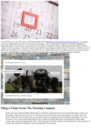 If A Vehicle Driver Leaves Lucas, Macyszyn & Dyer Law Practice, Accident Injury