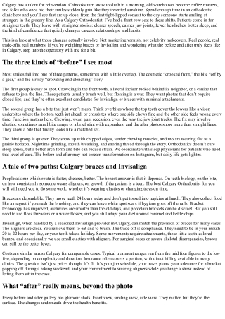 Smile Transformations: Calgary Orthodontist Before & After Stories