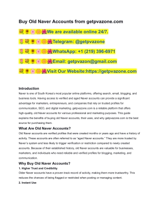 55 Best Trustable Sites to Buy Naver Accounts In This Time