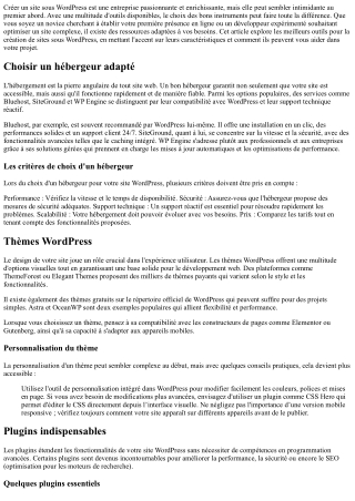 Les meilleurs outils pour la création de sites sous WordPress