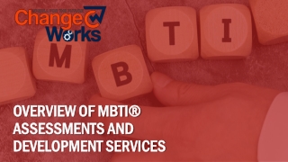 MBTI Personality Assessment (Change Works Thailand)