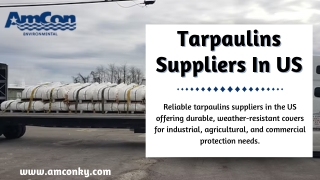 Tarpaulins Suppliers In US