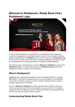Welcome to Reddybook _ Reddy Book Club _ Reddybook Login