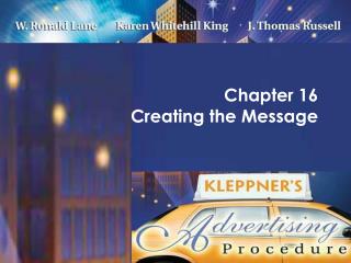 Chapter 16 Creating the Message