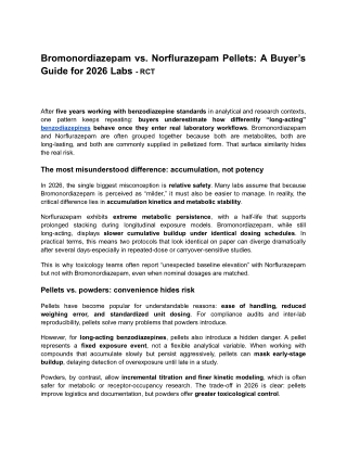 Bromonordiazepam vs. Norflurazepam Pellets_ Buyer’s Guide