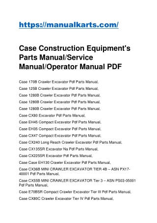Case _Construction _Equipment's _Parts _Manual_Service _Manual_Operator _Manual _PDF
