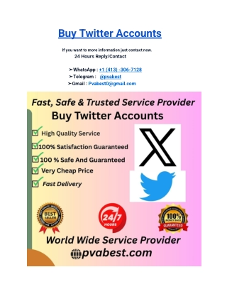 Top 7 Website To Buy Twitter Accounts (PVA & OLD)