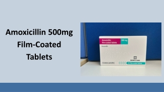 Amoxicillin 500mg Film-Coated Tablets - Brown Burk