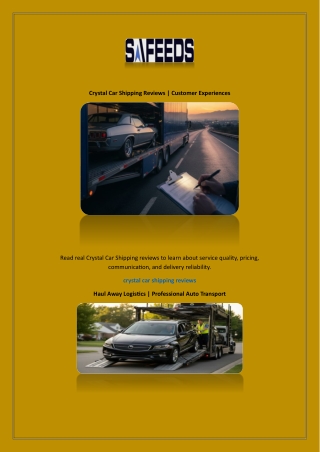 crystal car shipping reviews