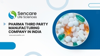 Top Pharma Third Party Manufacturing Company in India