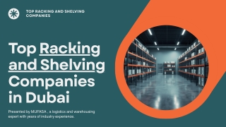 Top Racking and Shelving Companies in Dubai
