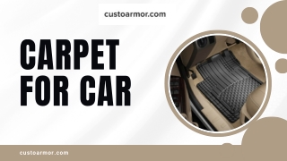 Carpet for car