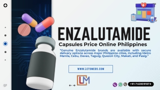 Purchase Enzalutamide Capsules Cost Online Manila Philippines