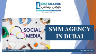 SMM AGENCY IN DUBAI