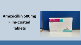 Amoxicillin 500mg Film-Coated Tablets - Brown Burk