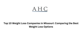 Top 10 Weight Loss Companies in Missouri Comparing the Best Weight Loss Options