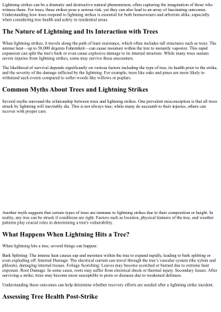 Can Trees Survive Lightning Strikes? Myths vs. Facts Explained.
