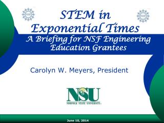 A Briefing for NSF Engineering Education Grantees