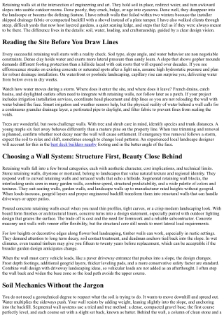 Retaining Wall Design: Aesthetic Solutions for Slopes and Erosion