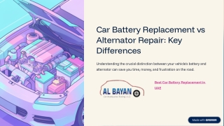 Car-Battery-Replacement-vs-Alternator-Repair-Key-Differences