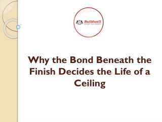 Why the Bond Beneath the Finish Decides the Life of a Ceiling
