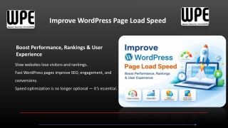 Improve WordPress Page Load Speed for Better SEO & User Experience | WPExperts24