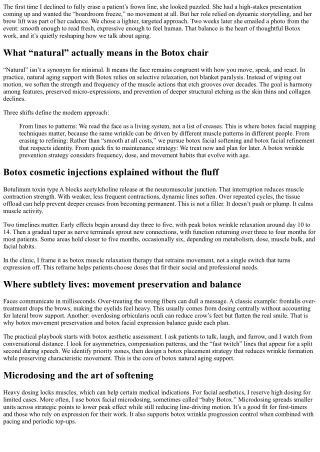 Natural Aging Support with Botox: Complementing, Not Freezing