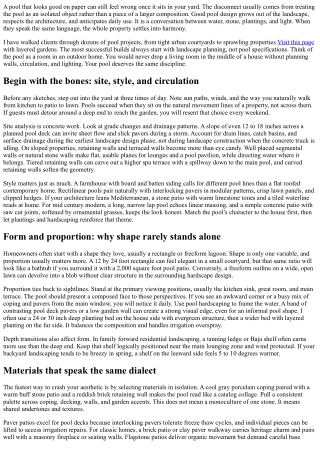 Pool Design That Complements Your Landscape Aesthetic