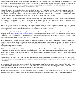 majestic and ahrefs